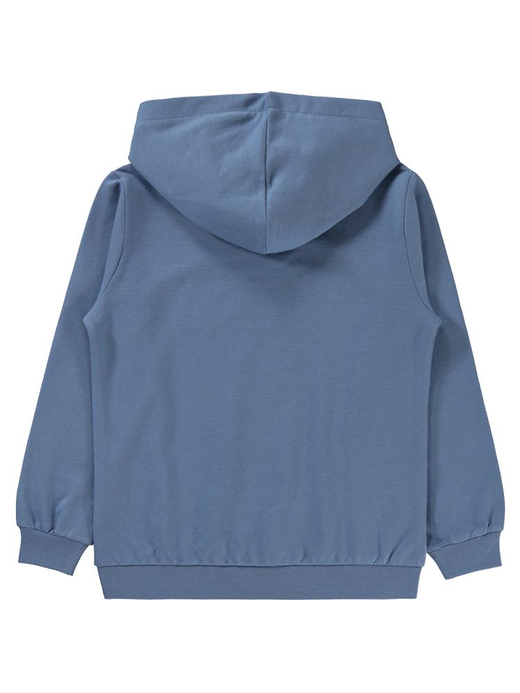 Civil Boys Brooklyn Baskılı Kapşonlu 10-13 Yaş Sweatshirt - Mavi