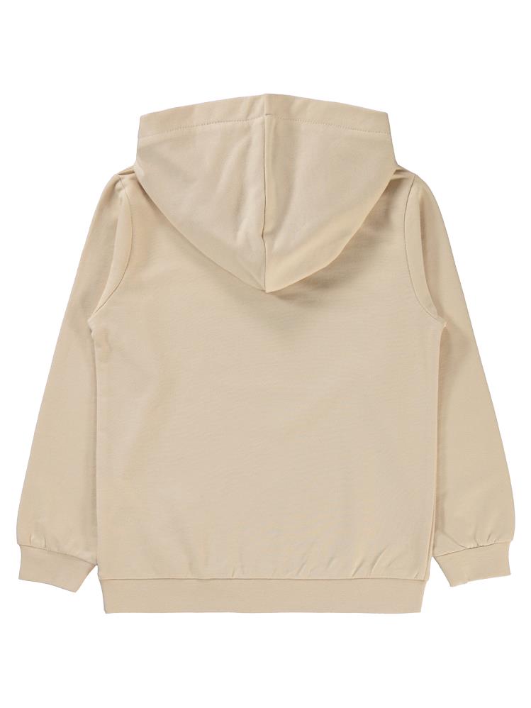 Civil Boys Brooklyn Baskılı Kapşonlu 10-13 Yaş Sweatshirt - Bej