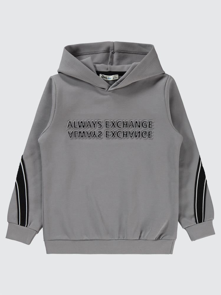 Civil Boys Always Change Baskılı 10-13 Yaş Sweatshirt - Gri