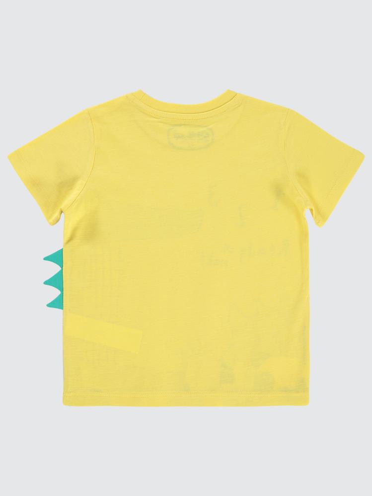 Civil Boys Hayvanlar Baskılı 2-5 Yaş Tişört - Sarı