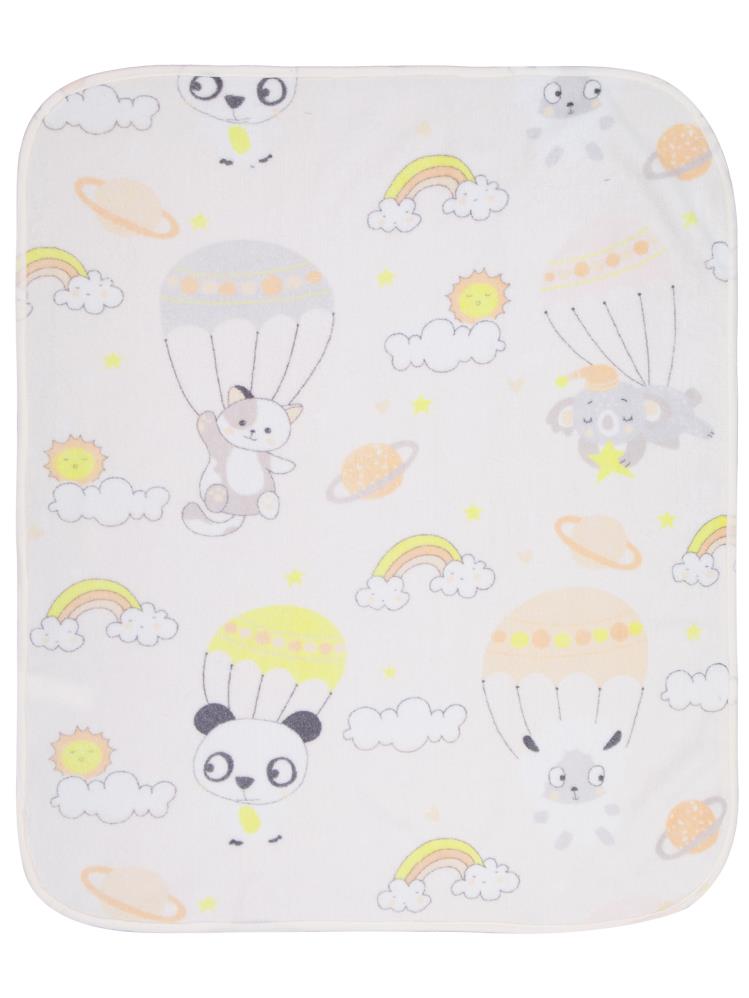 Civil Gökyüzü Empirme Baskılı Battaniye - Bej