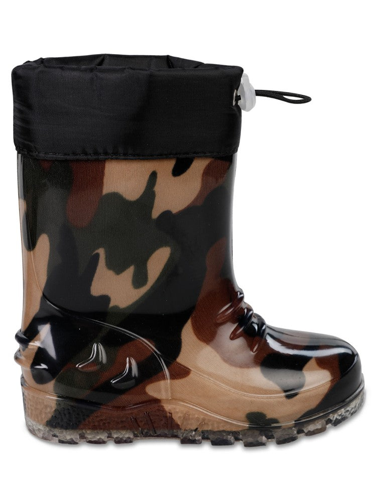 Civil Boots Kamuflaj 26-30 Numara Yağmur Çizmesi - Haki