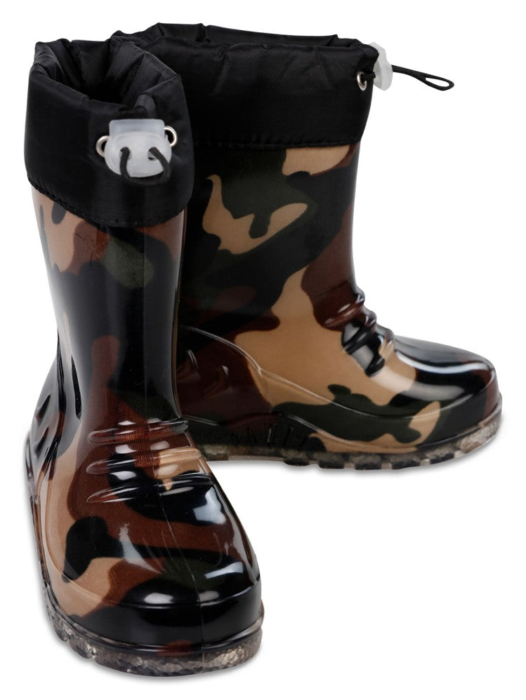 Civil Boots Kamuflaj 26-30 Numara Yağmur Çizmesi - Haki