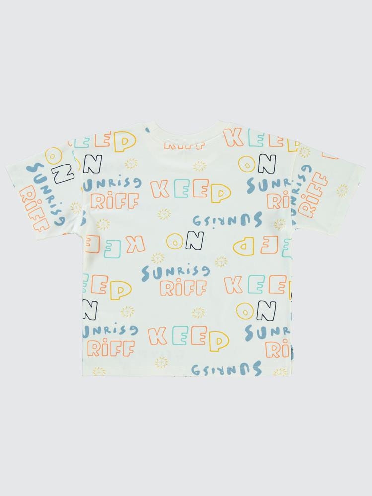 Civil Boys Keep On Empirme Oversize 6-9 Yaş Tişört - Bej