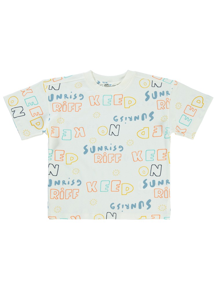 Civil Boys Keep On Empirme Oversize 10-13 Yaş Tişört - Bej
