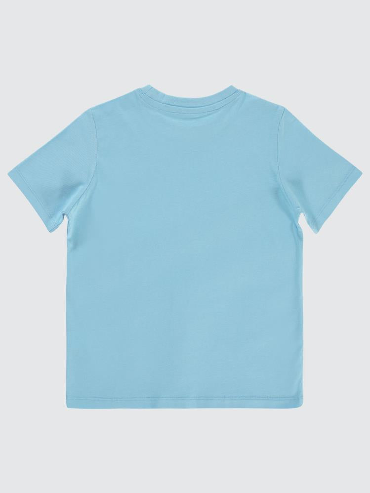 Civil Boys Cvl Balina Baskılı 10-13 Yaş Tişört - Mavi