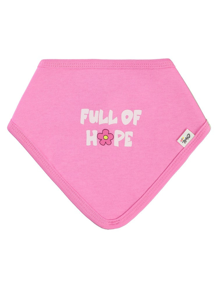 Civil Baby Çiçek Empirme Baskılı Mama Önlüğü - Pembe