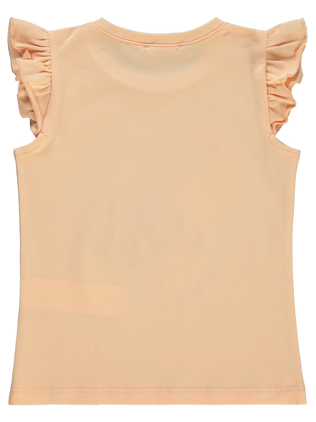 Civil Girls Kaplumbağa Baskılı 2-5 Yaş Tişört - Turuncu