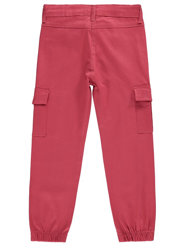 Civil Girls Kargo Cepli 10-13 Yaş Pantolon - Pembe