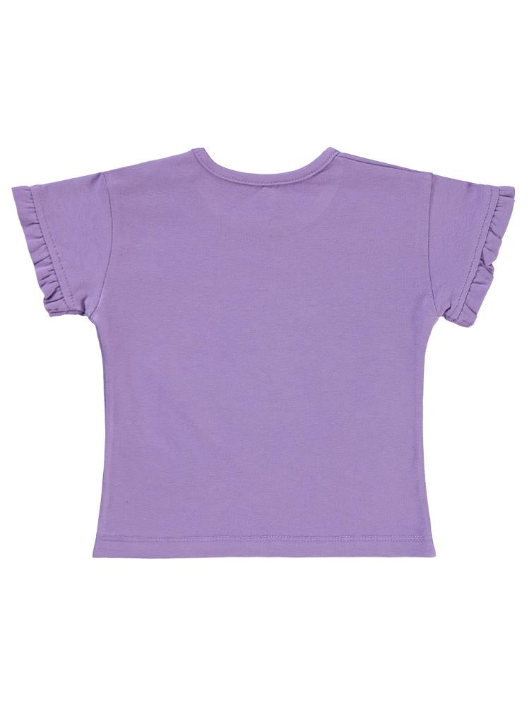 Civil Baby Papatyalı 6-18 Ay Tişört - Lila