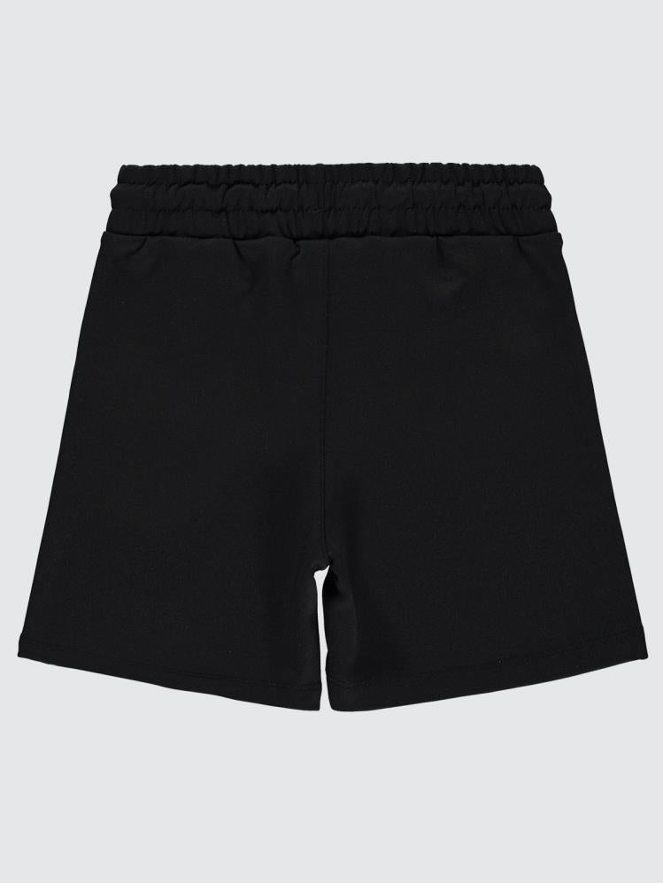 Civil Boys Dama Alev Baskılı 10-13 Yaş Şort - Siyah