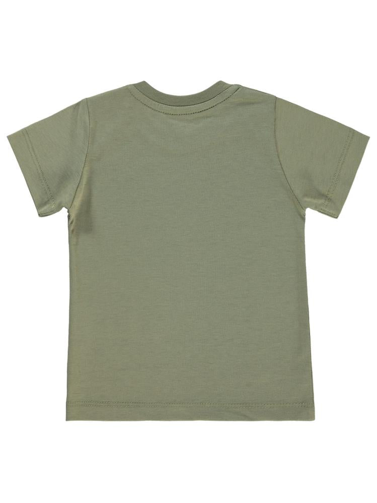 Civil Baby Baskılı 6-18 Ay Tişört - Haki