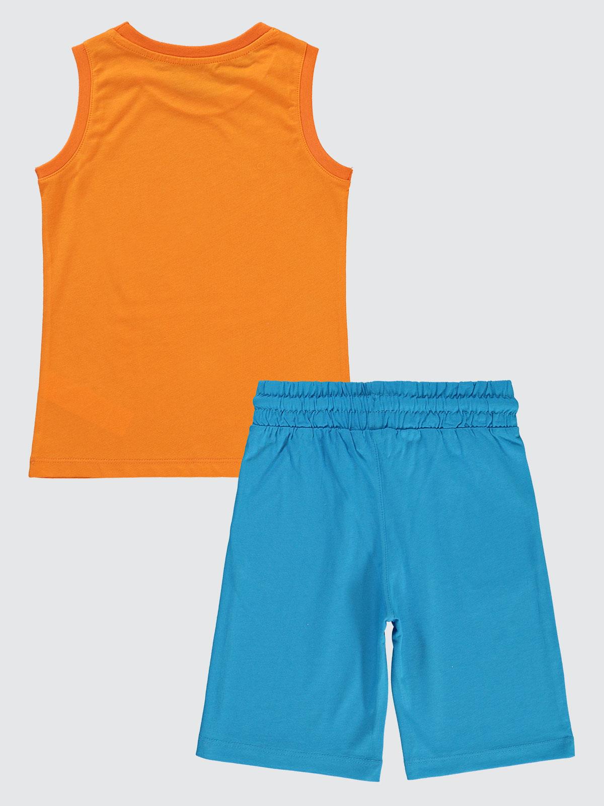 Civil Boys 96 Baskılı Kaprili 6-9 Yaş Takım - Turuncu