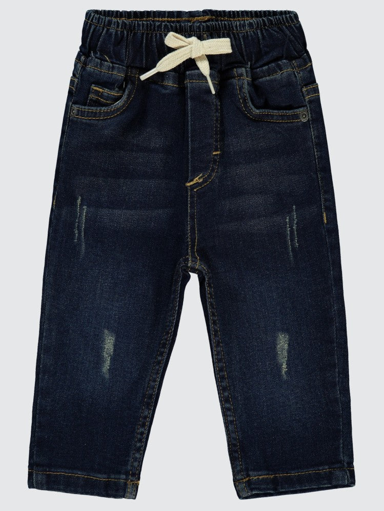 Civil Baby Beli Lastikli 6-18 Ay Pantolon - Mavi