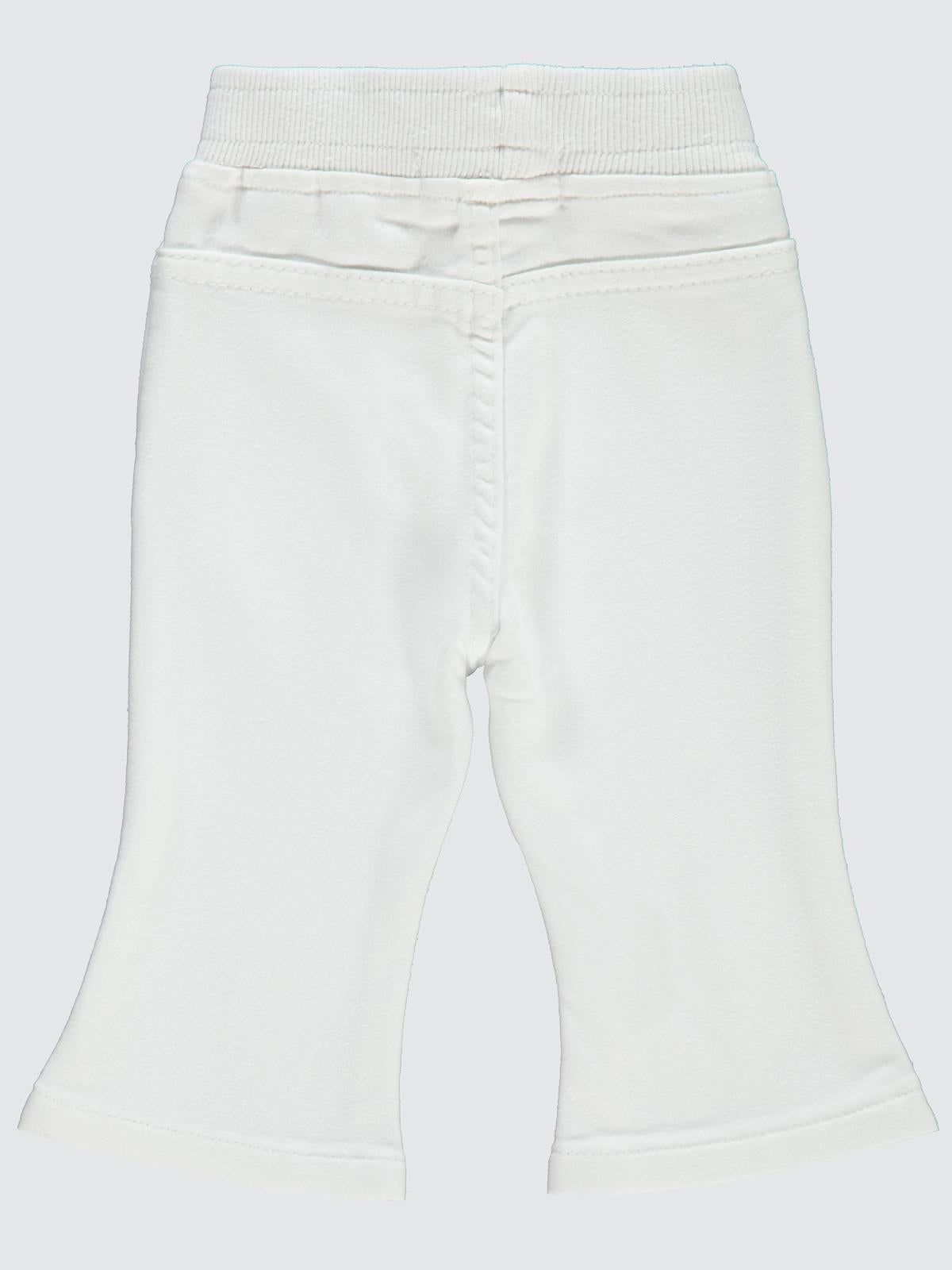 Civil Baby İspanyol Paça 6-18 Ay Pantolon - Beyaz