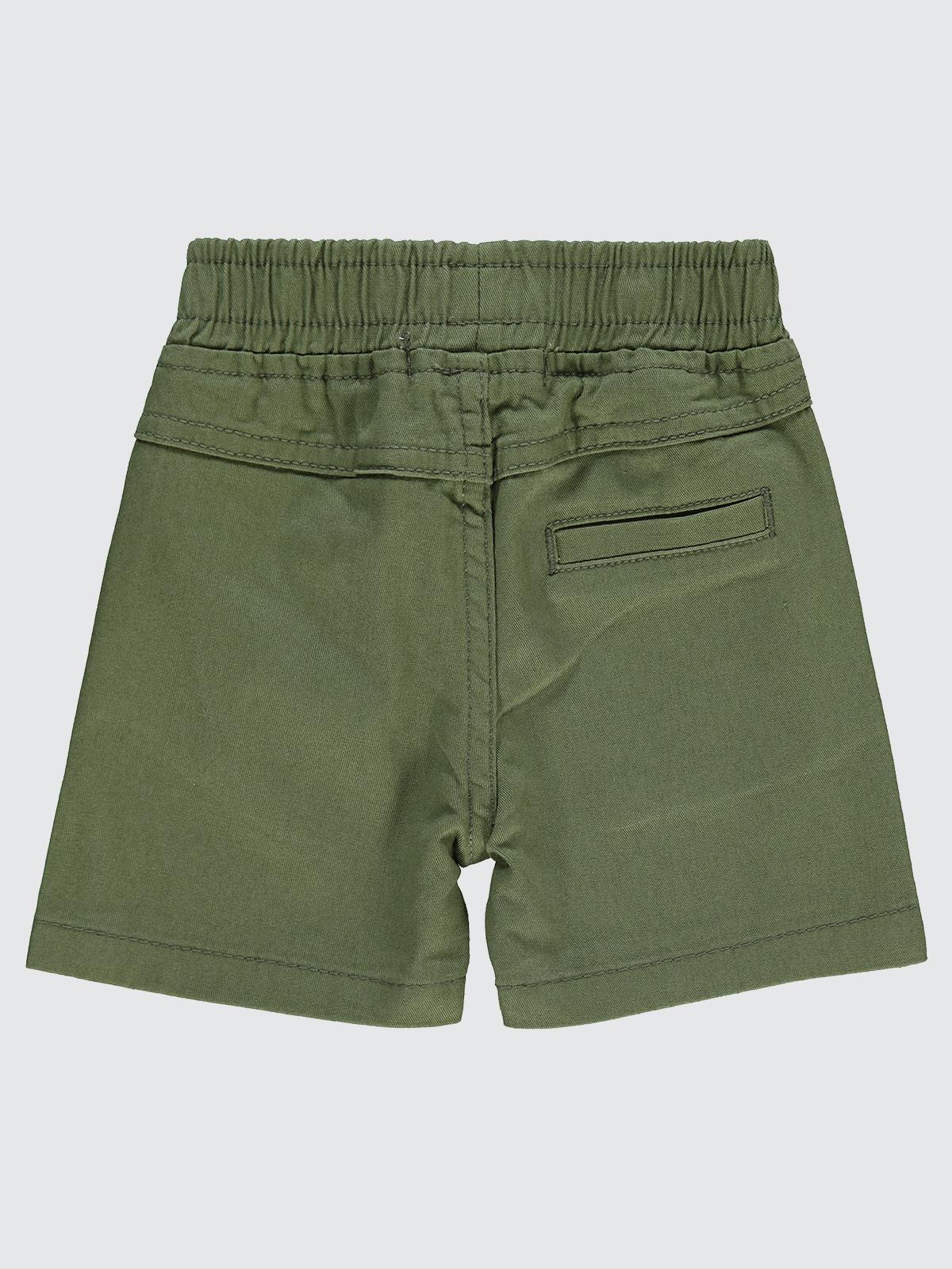 Civil Baby Bel Lastikli Filotolu 6-18 Ay Şort - Haki