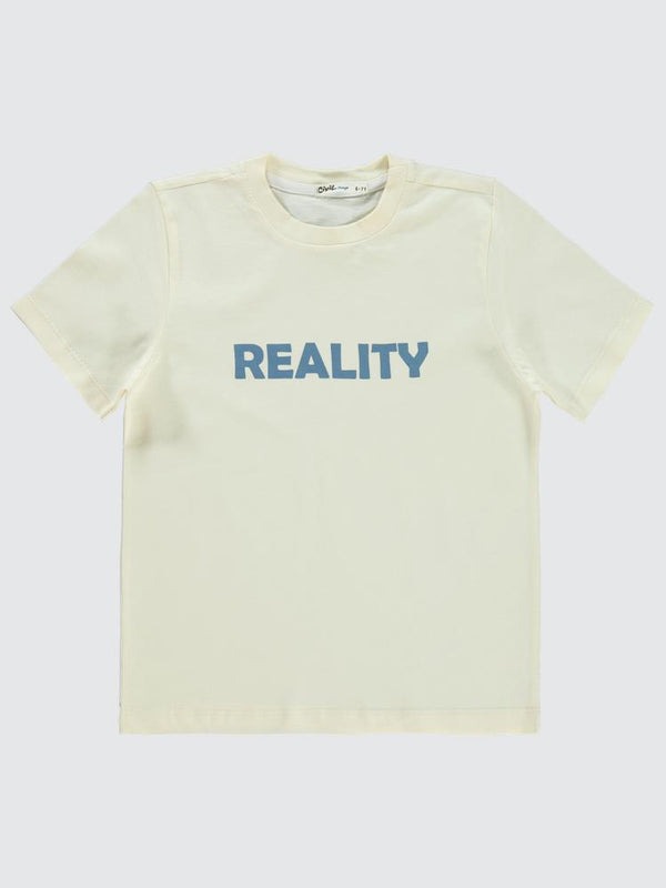 Civil Boys Kapak Cepli Tişörtlü 6-9 Yaş Gömlek - Mavi