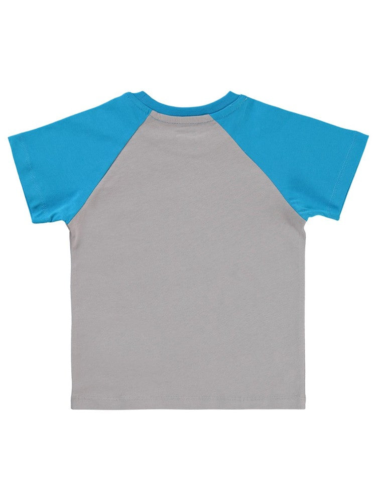 Civil Boys Deep Sea Baskılı Reglan Kol 2-5 Yaş Tişört - Gri