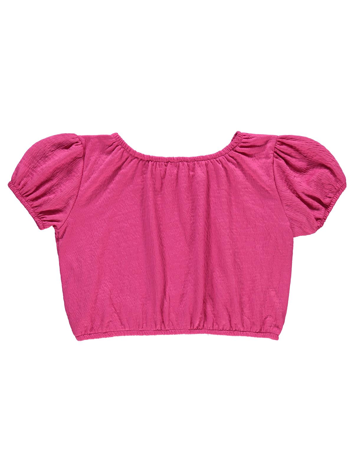 Civil Girls Jakarlı Gipeli Süprem 10-13 Yaş Tişört - Pembe