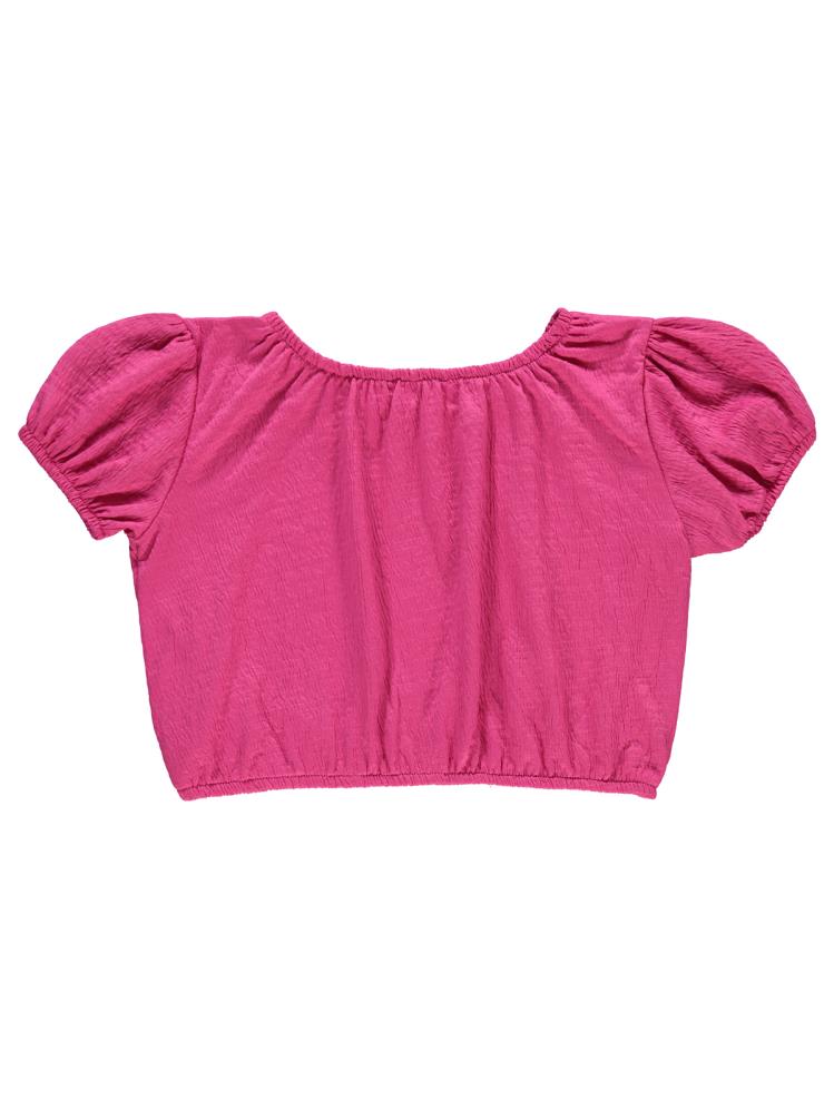 Civil Girls Jakarlı Gipeli Süprem 10-13 Yaş Tişört - Pembe