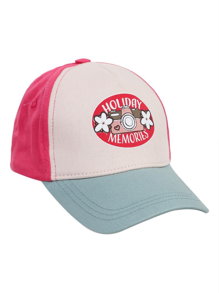 Foto 6-9 Yaş Kız Kep Şapka - Pembe