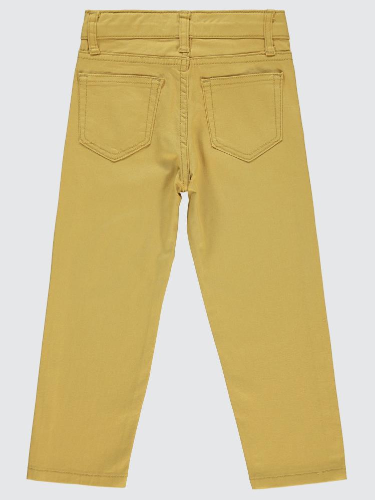 Civil Boys Yelkenli Nakışlı 2-5 Yaş Pantolon - Hardal