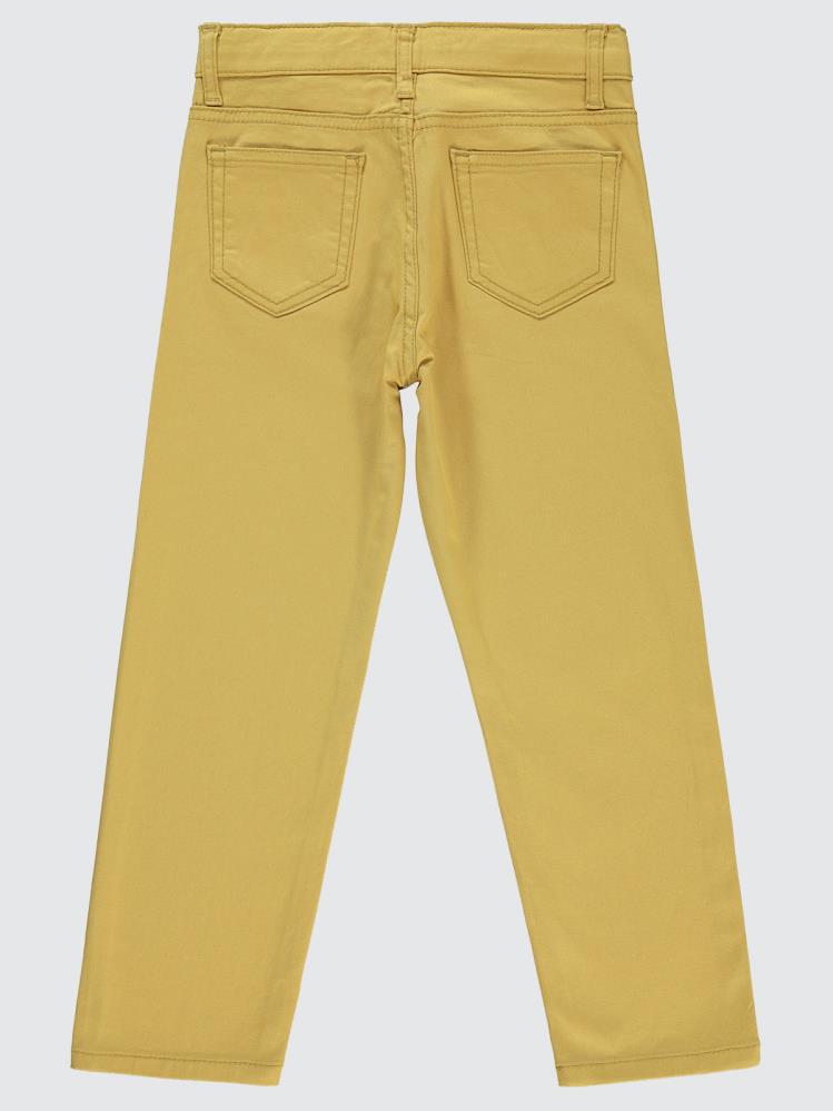 Civil Boys Yelkenli Nakışlı 6-9 Yaş Pantolon - Hardal