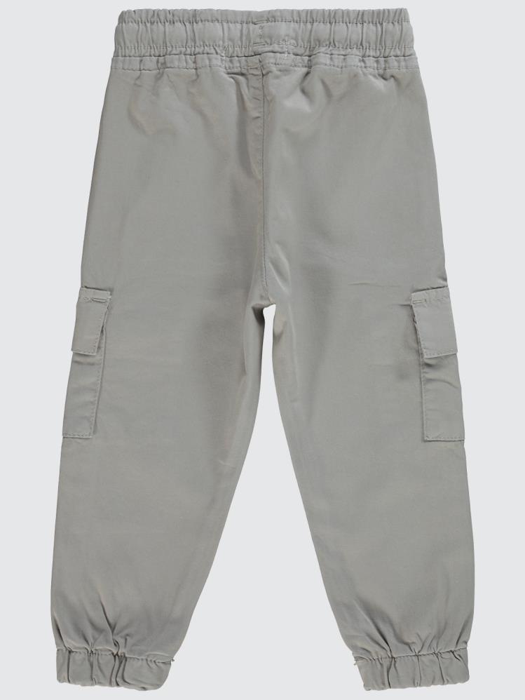 Civil Boys Bel Paça Lastikli Kargo Cepli 2-5 Yaş Pantolon - Gri