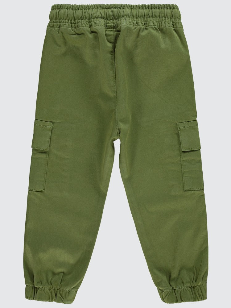 Civil Boys Bel Paça Lastikli Kargo Cepli 2-5 Yaş Pantolon - Haki