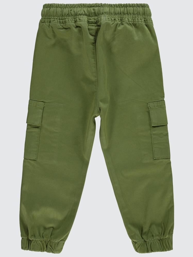 Civil Boys Bel Paça Lastikli Kargo Cepli 2-5 Yaş Pantolon - Haki