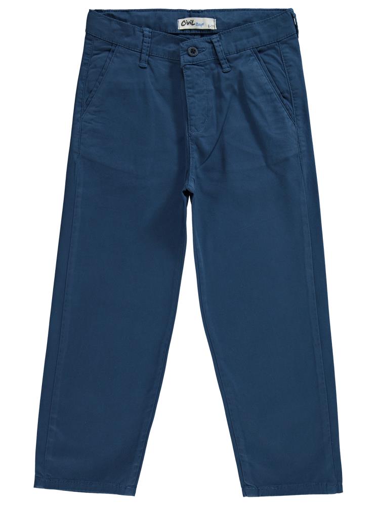 Civil Boys Basic Chino 6-9 Yaş Pantolon - Mavi
