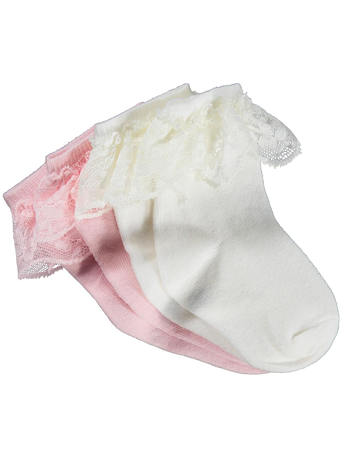 Civil Baby Kız Bebek 2'li Çorap Set 6- - Ekru