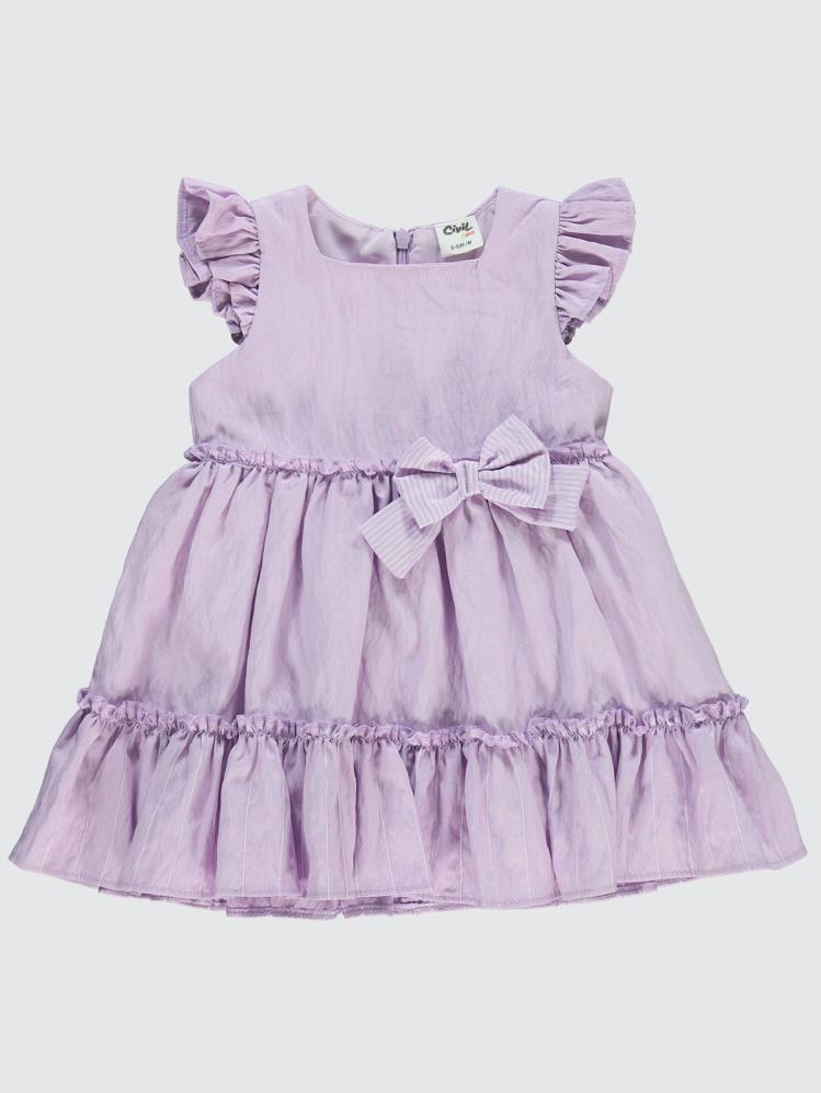 Civil Baby Fiyonklu 6-18 Ay Elbise - Lila