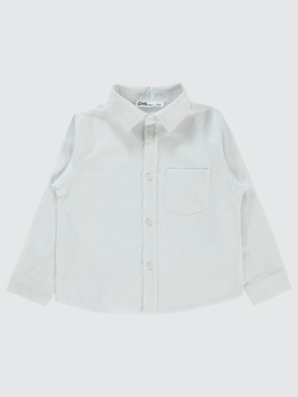 Civil Boys Yelken Nakışlı 2-5 Yaş Gömlek - Beyaz