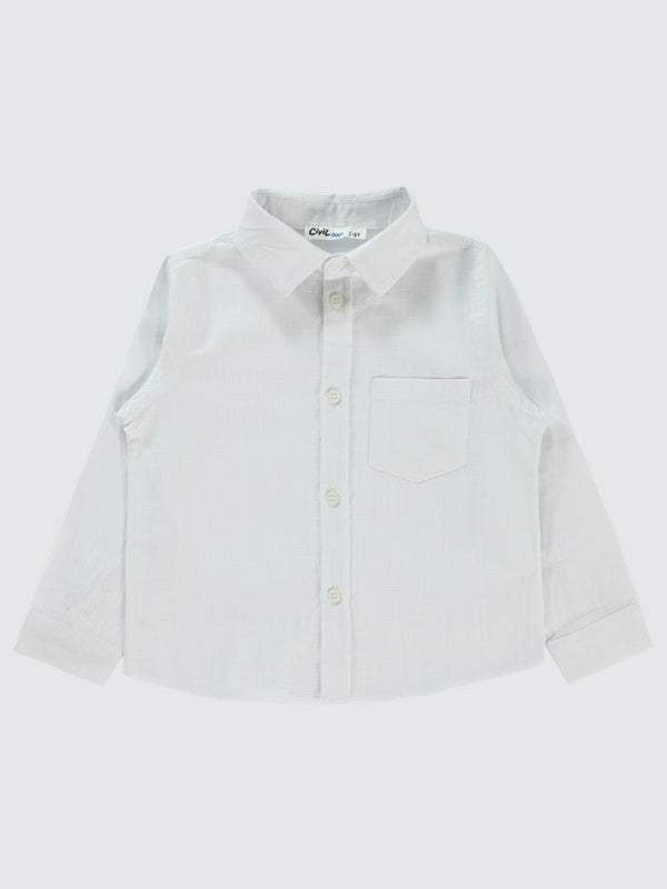 Civil Boys Yelken Nakışlı 2-5 Yaş Gömlek - Beyaz