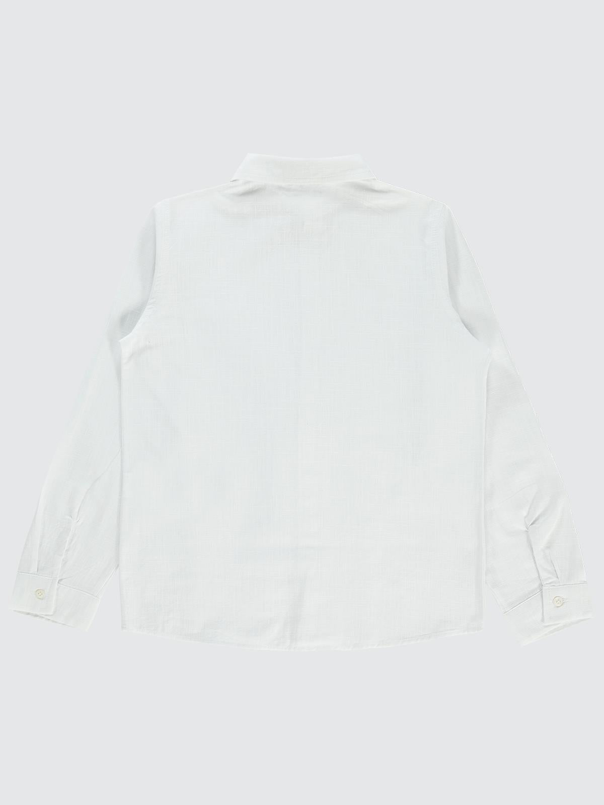 Civil Boys Yelken Nakışlı 10-13 Yaş Gömlek - Beyaz