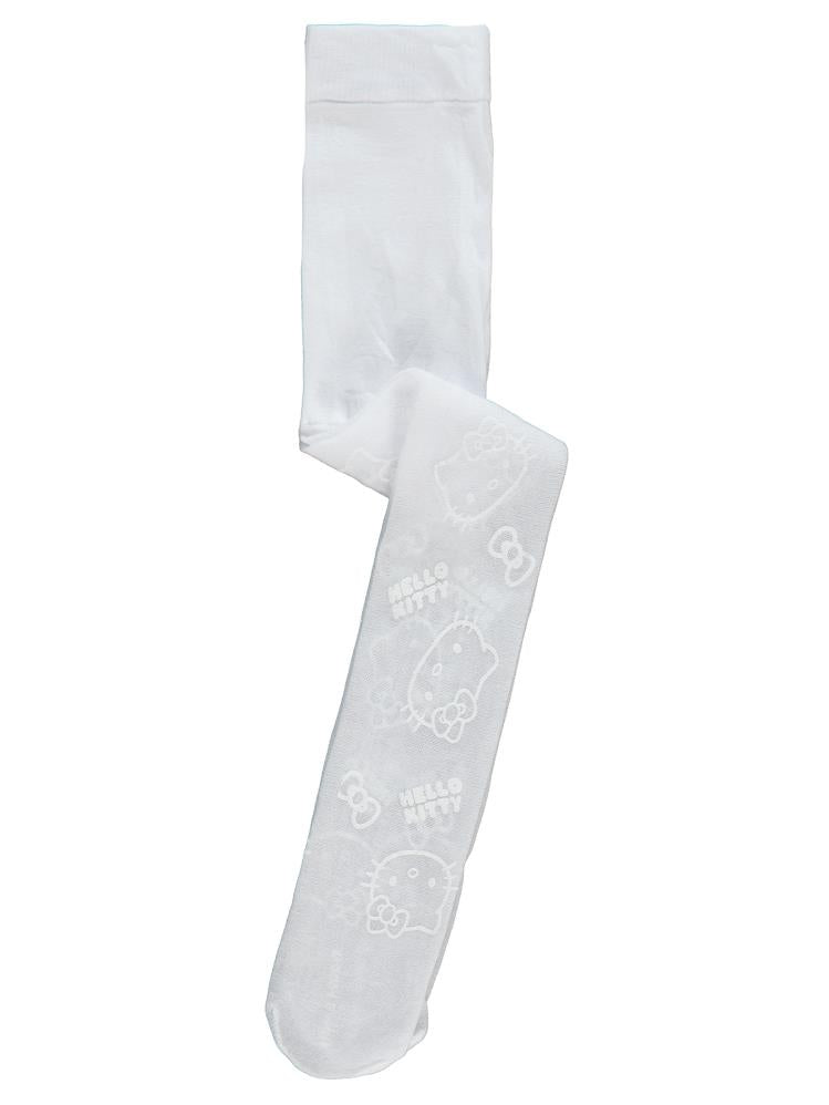 Civil Baby File Hello Kitty Desenli 30 Denye 6-18 Ay Bebek Kız Mus Külotlu Çorap - Beyaz