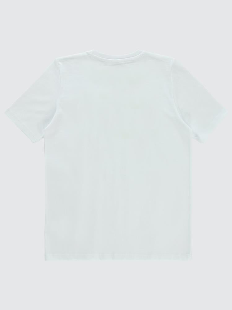 Civil Boys Surf Baskılı 10-13 Yaş Tişört - Beyaz