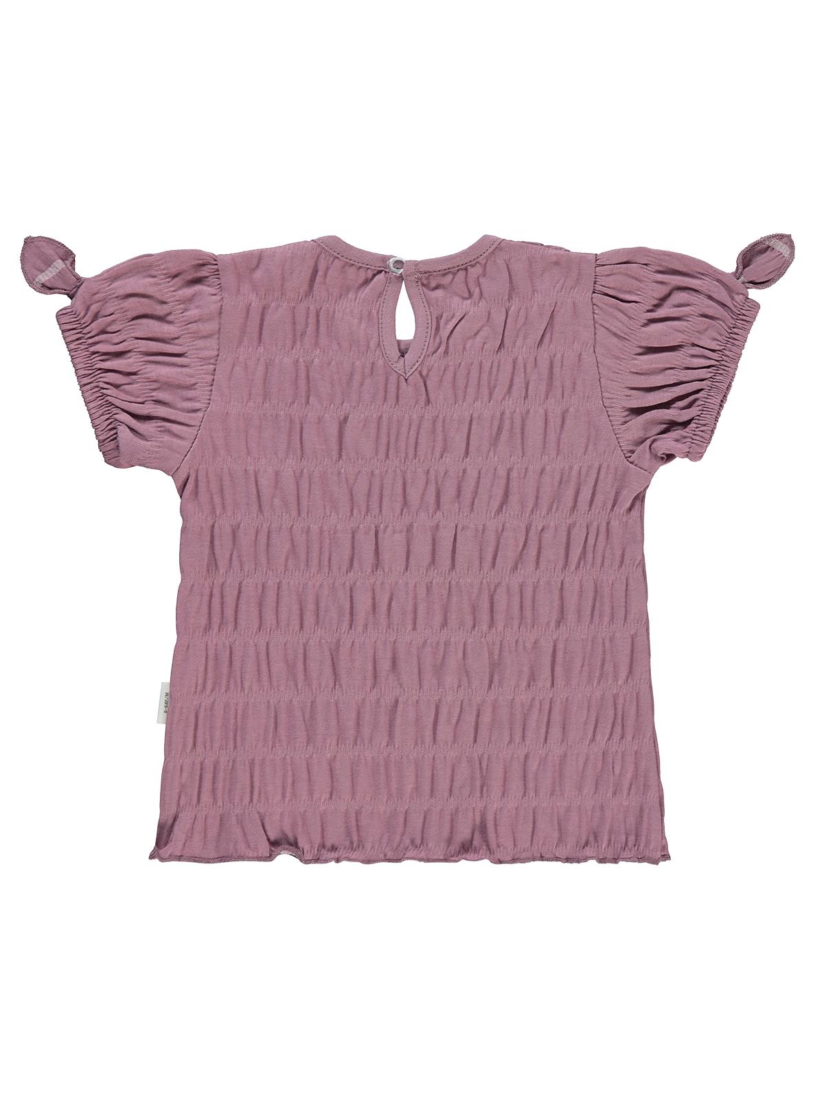 Civil Baby Düz Fiyonklu 6-18 Ay Tişört - Lila