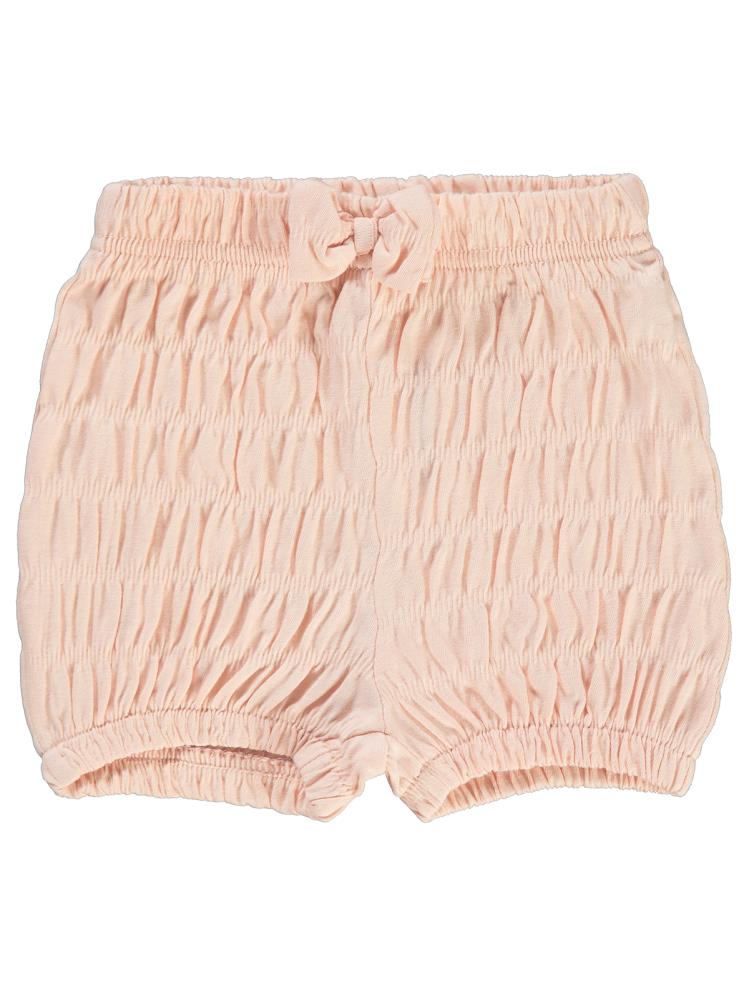 Civil Baby Düz Fiyonklu 6-18 Ay Şort - Pudra