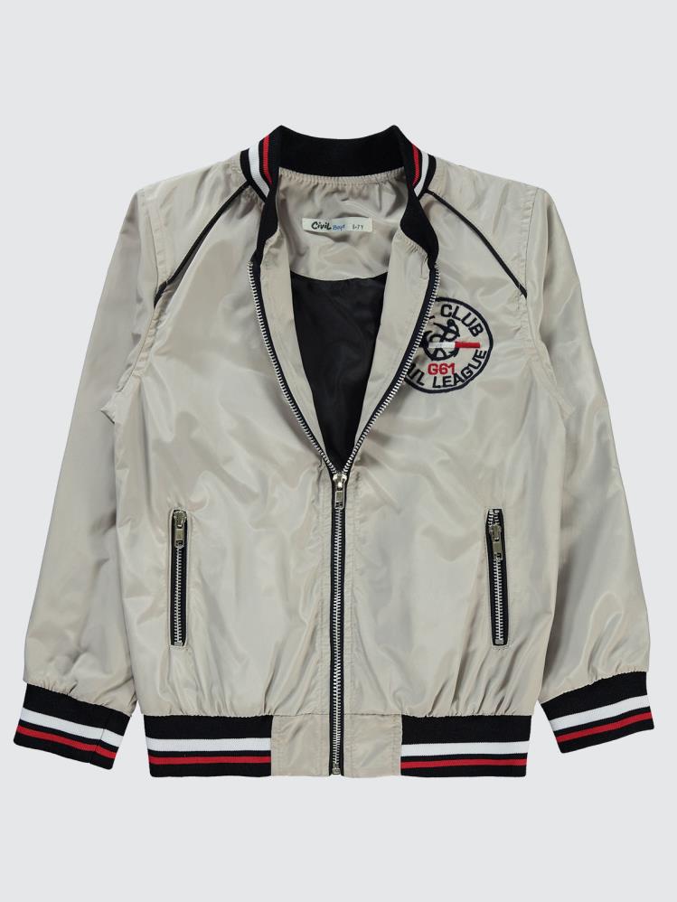 Civil Boys Nakışlı 6-9 Yaş Ceket - Gri