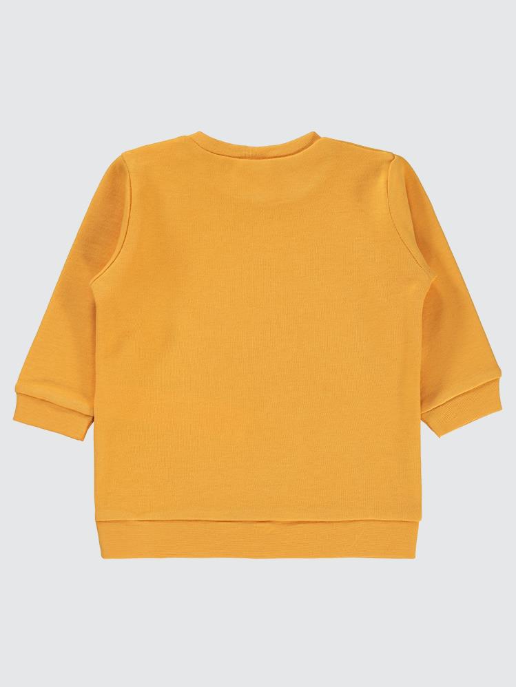 Civil Baby Baby Hero Baskılı 6-18 Ay Sweatshirt - Hardal