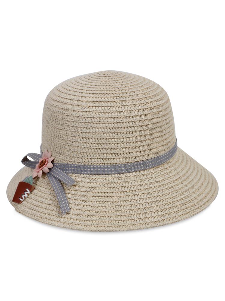 Civil Girls 6-9 Yaş Kız Çocuk Hasır Şapka - Bej