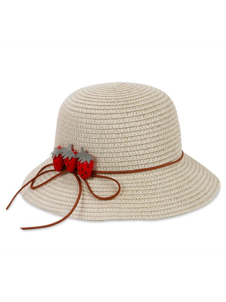 Civil Girls 6-9 Yaş Kız Çocuk Hasır Şapka - Bej