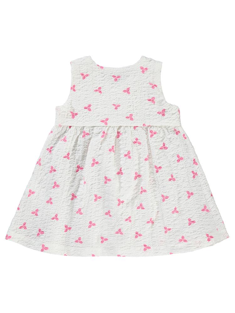 Civil Baby Çiçek Empirme 6-18 Ay Elbise - Fusya