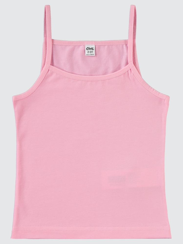 Civil Girls Basic 2-10 Yaş 2'li Atlet Set - Pembe
