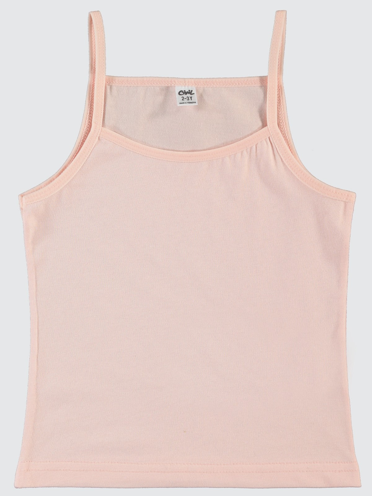 Civil Girls Basic 2-10 Yaş 2'li Atlet Set - Ekru