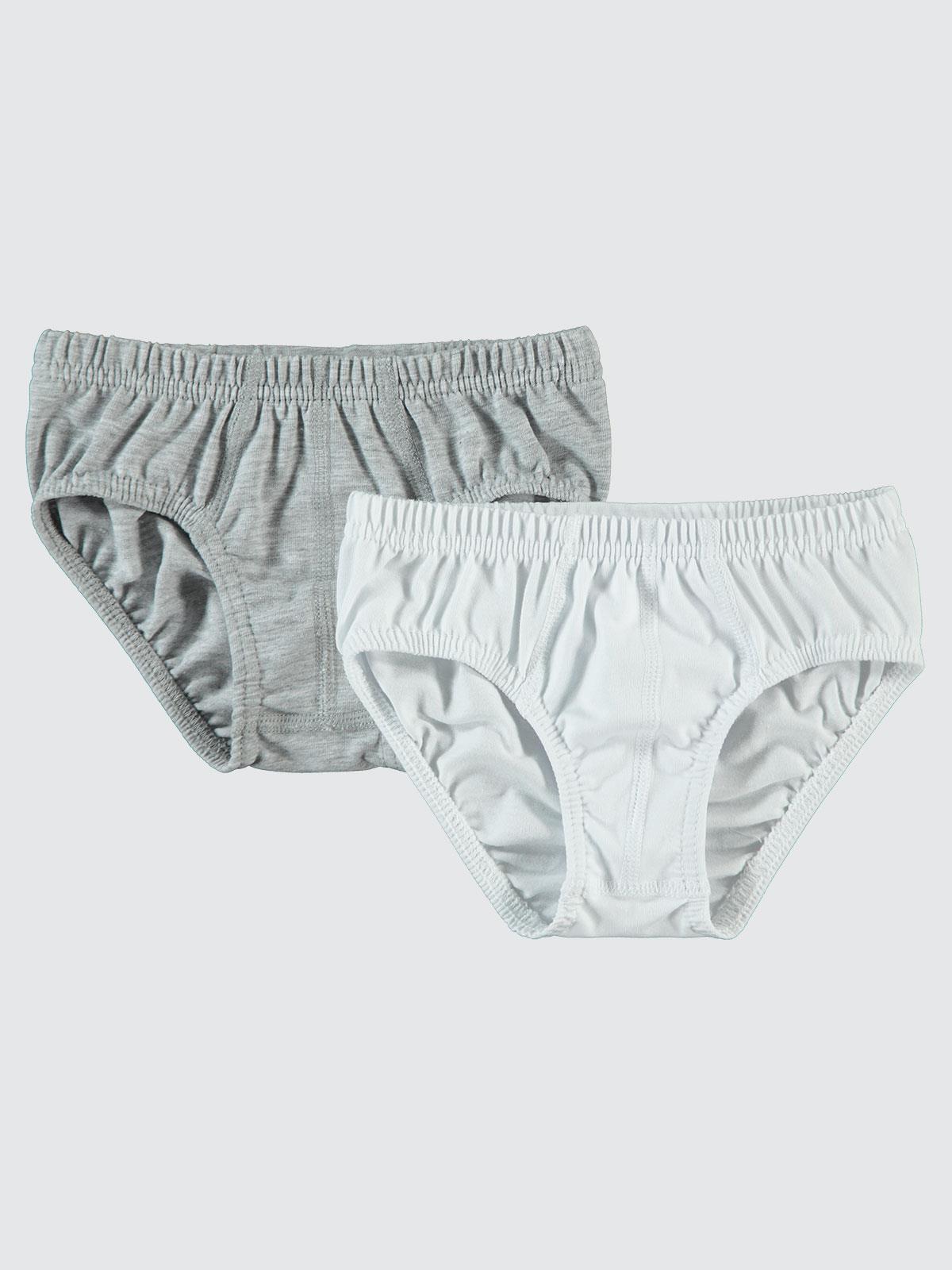 Civil Boys Basic 2-10 Yaş 2'li Külot Set - Gri