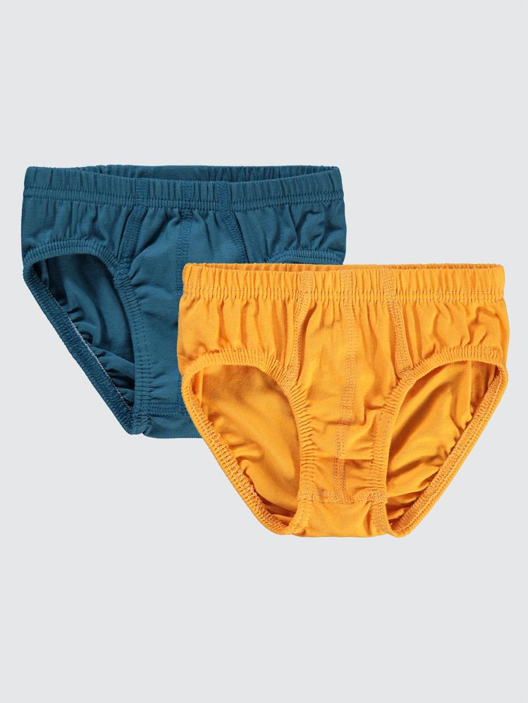 Civil Boys Basic 2-10 Yaş 2'li Külot Set - Turuncu