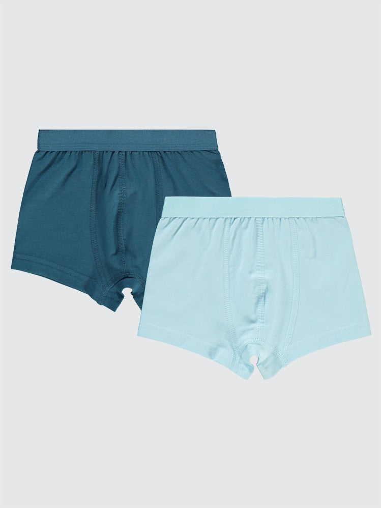 Civil Boys Basic 2-10 Yaş 2'li Boxer Set - Mavi